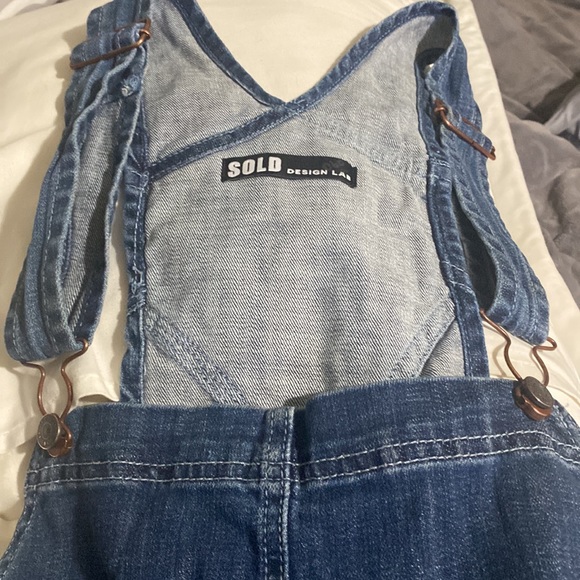 Denim Washed Overalls - Picture 6 of 8